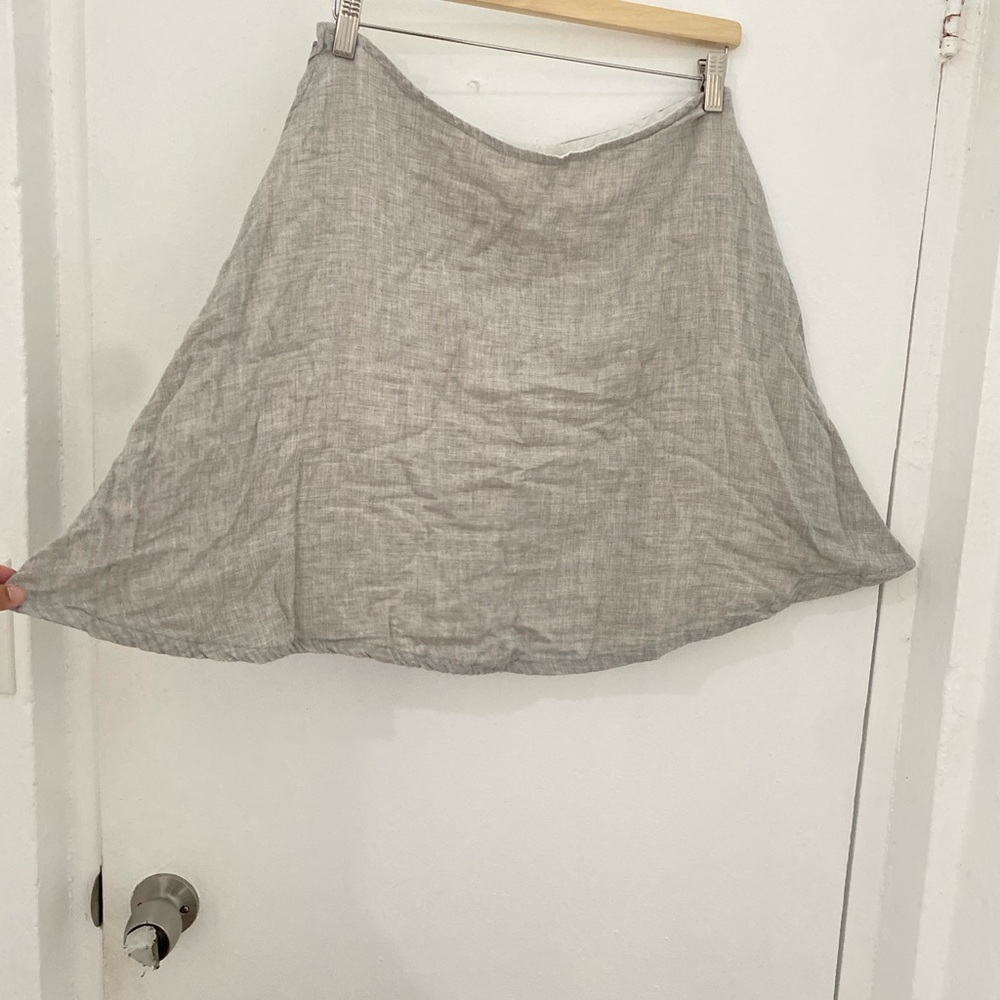 Elegant Gray A-Line Women's Skirt
